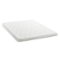 Lucid Comfort Collection - 3" Twin Gel Memory Foam Topper with Cover - White-Front_Standard