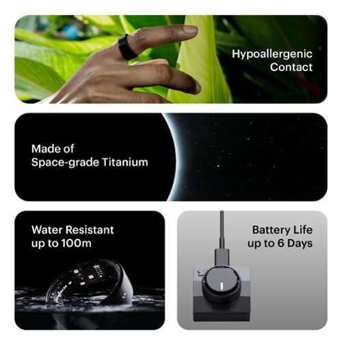 Ultrahuman Ring AIR- Smart Ring - Size Before You Buy - Size 5 - Bionic Gold WORLDWIDE DELIVERY