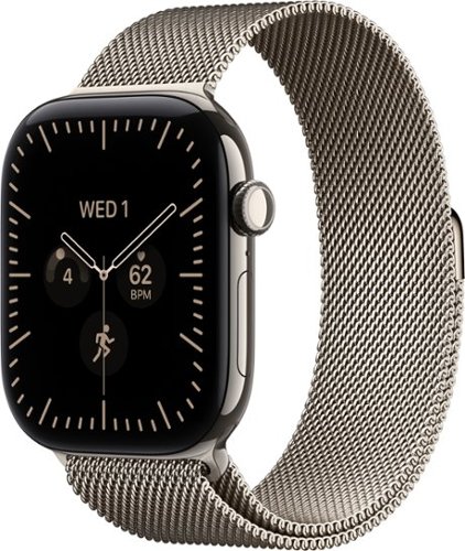Apple Watch Series 12 (GPS + Cellular) 46mm Titanium Case with Natural Milanese Loop - S/M - Natural - (2026)