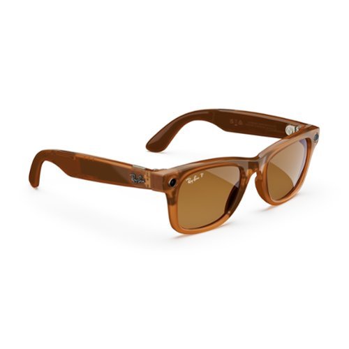 Ray-Ban Meta Wayfarer glasses with Meta AI, Audio, Photo, Video Compatibility - Polarized Brown Lenses - Shiny Caramel BUY IN EUROPE