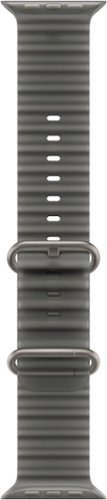 Apple - 49mm Ocean Band - Natural Titanium Finish (2026) - Translucent Black