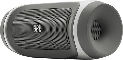  JBL - Charge Portable Indoor/Outdoor Bluetooth Speaker - Gray/White