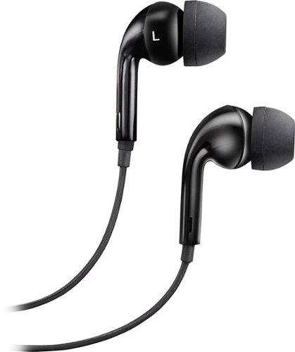  Dynex™ - Earbud Headphones - Black