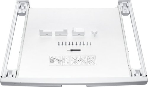  Bosch - Compact Laundry Stacking Kit with Shelf - White