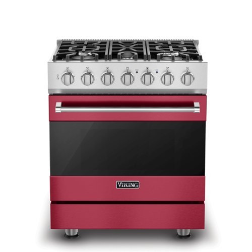 Viking - 3 Series 4.7 Cu. Ft. Self-Cleaning Freestanding Dual Fuel Convection Range - Valentine - Valentine