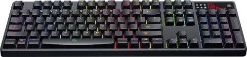  Thermaltake - Poseidon Z Mechanical Gaming Keyboard - Black/RGB