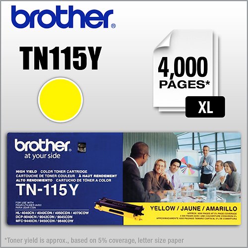 Brother - TN115Y XL High-Yield Toner Cartridge - Yellow