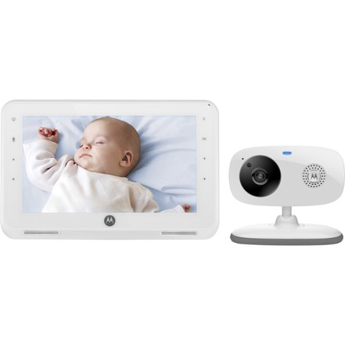 Motorola - Wireless Digital Video Baby Monitor - White-Front_Standard 
