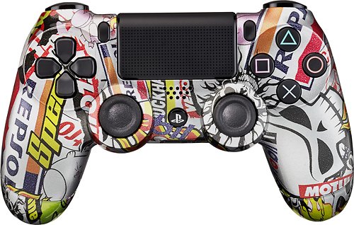  Evil Controllers - Steel Sticker Bomb Master Mod Wireless Controller for PlayStation 4 - Steel
