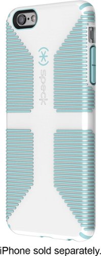  Speck - CandyShell Grip Case for Apple® iPhone® 6 Plus and 6s Plus - White/Blue
