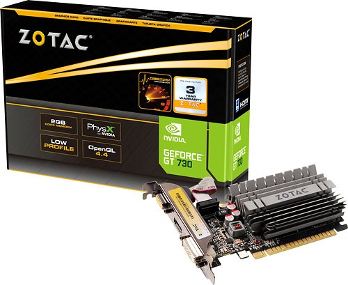  Zotac - GeForce GT 730 Zone Edition 2GB DDR3 PCI Express 2.0 Graphics Card - Multi