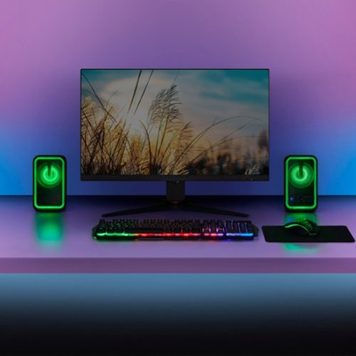 Insignia™ 2.0 Bluetooth Computer Speakers with RGB Lighting (2-Piece) - Black WORLDWIDE DELIVERY