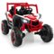 Gymax - 24V Kids Ride on UTV w/ 4 x 100W Powerful Engine Remote Control High/Low Speed Red - Red, Black-Front_Standard