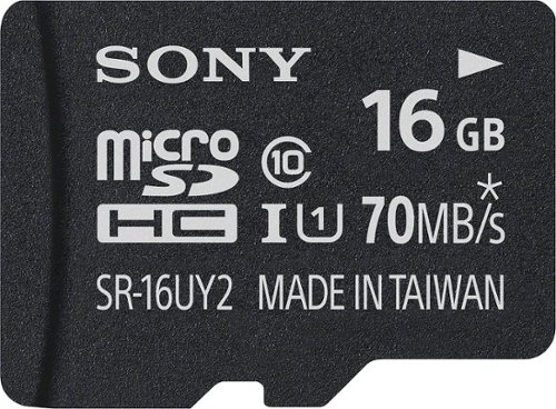  Sony - SR Series 16GB microSDHC UHS-I Memory Card
