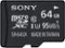 Sony - SR Series 64GB microSDXC UHS-I Memory Card-Front_Standard
