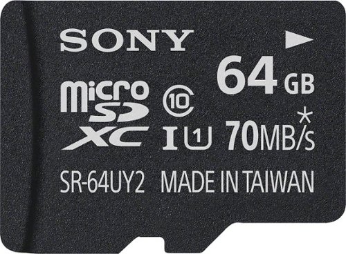  Sony - SR Series 64GB microSDXC UHS-I Memory Card