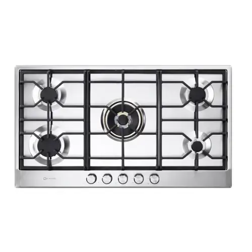Front. Verona - Verona 36" Designer Gas Cooktop with 5 Sealed Burners in  Stainless Steel - Stainless Steel.