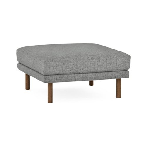 Burrow - Modern Field Ottoman - Carbon-Front_Standard 