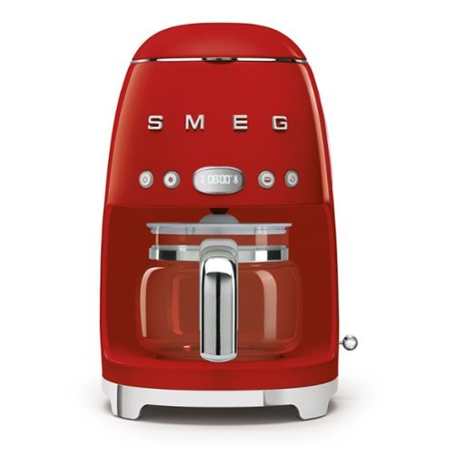 SMEG - DCF02 Drip 10-Cup Coffee Maker - Red-Front_Standard 
