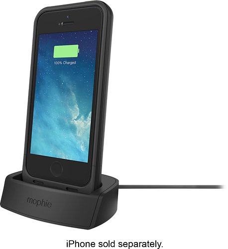  mophie - juice pack plus External Battery Case for Apple® iPhone® 5 and 5s - Black