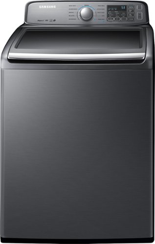  Samsung - 4.8 Cu. Ft. 11-Cycle High-Efficiency Top-Loading Washer - Platinum