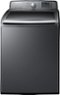 Samsung - 4.8 Cu. Ft. 11-Cycle High-Efficiency Top-Loading Washer - Platinum-Front_Standard