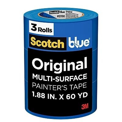 Scotch - Original Painter's Tape Value Pack, 1.88" x 60 yds., 3 Rolls/Pack (2090-48EP3) - Blue