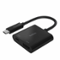Belkin - USB-C to HDMI Adapter + USBC Charging Port, 4K UHD Video, 60W Passthrough Power - Black-Front_Standard