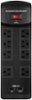 Monster - Core Power 800 USB 8-Outlet Surge Protector - Black-Front_Standard