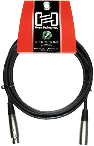  Hosa Technology - Standard 10' Microphone Cable - Black