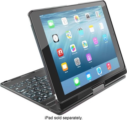  Targus - VersaType with Power Bank and Backlit Keys 4-in-1 Keyboard Case for Apple® iPad® Air and iPad Air 2 - Gunmetal