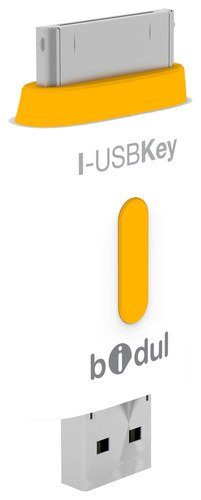  Bidul - I-USBKEY 32GB USB Key for Select Apple® iPad® and iPhone® Models - White/Yellow