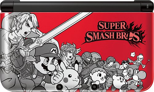  Nintendo - 3DS XL Super Smash Bros Red Edition - Red