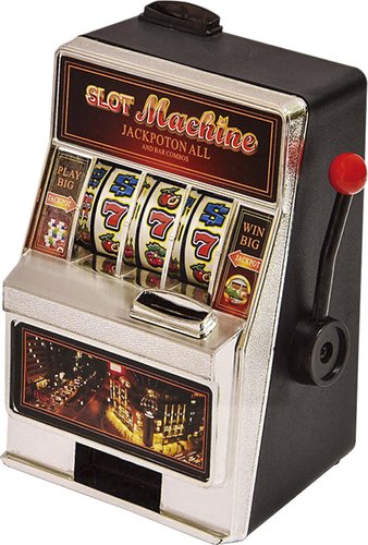  Grand Star - Slot Machine Coin Bank - Silver/Black/Red