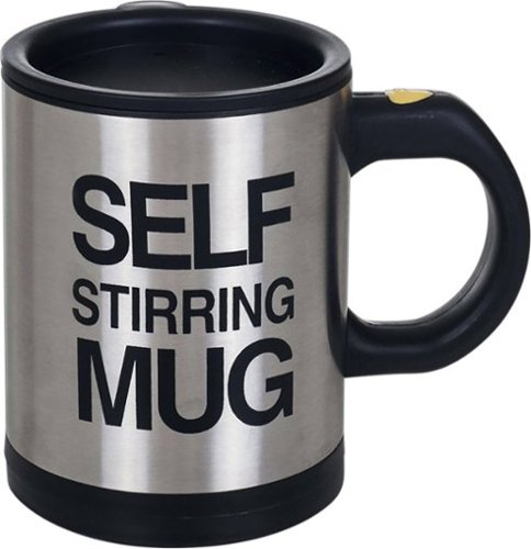  Grand Star - Self-Stirring Mug - Black/Silver