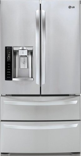 LG - 26.7 Cu. Ft. 4-Door French Door Refrigerator with Thru-the-Door Ice and Water