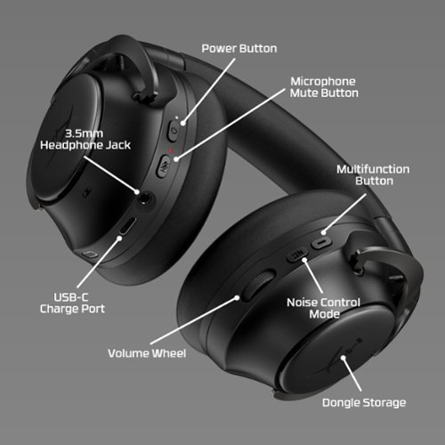 HyperX Cloud MIX 2 Dual Wireless Gaming Headset for PC, PS5, PS4, Nintendo Switch, Steam Deck, and Mobile - Black GLOBAL SHIPPING