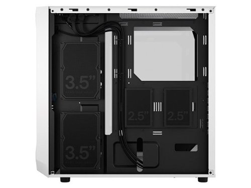 Fractal Design Focus 2 RGB White ATX mATX Mini ITX Clear Tinted