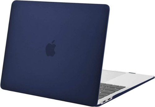 mosiso - Case for MacBook Air 13 inch A2337 M1 A2179 A1932 with Touch ID 2018-2022 - Navy Blue-Front_Standard 