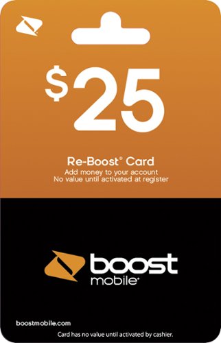  Boost Mobile - $25 Re-Boost Prepaid Phone Card