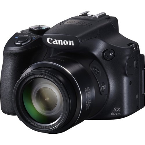  Canon - PowerShot SX60 HS 16.1-Megapixel Digital Camera - Black