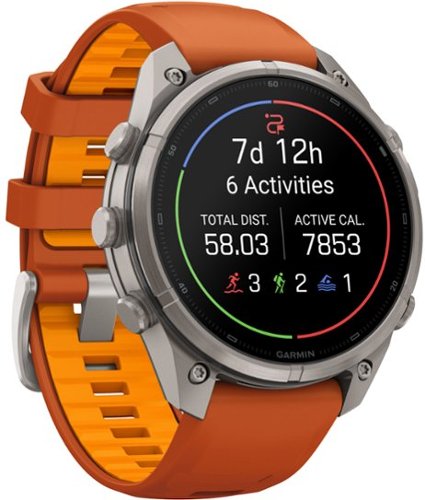 Garmin fēnix 9 Pro - inReach AMOLED GPS Smartwatch 47 mm Titanium - Autumn Orange/Spark Orange Silicone Band - (2026) SHOP ONLINE