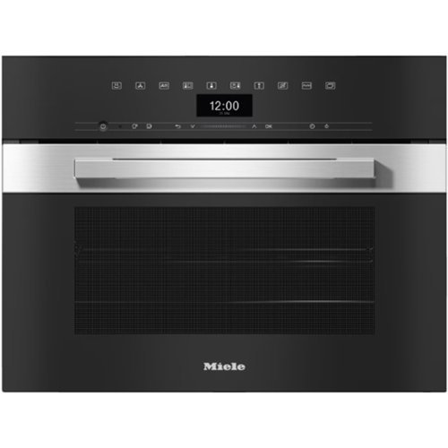 Miele - DGC 7440 AM 24" PureLine Direct Sensor Control Combi Steam Oven - Stainless Steel-Front_Standard 