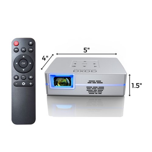 AAXA SLC450 Short Throw Native 1080p Smart Mini Projector, Wireless Mirroring, Streaming Apps, WiFi Bluetooth, 4-Way Keystone - Space Gray HOW TO BUY