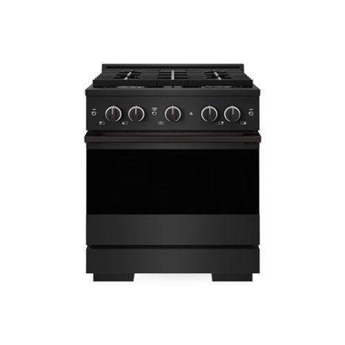 ZLINE - 30 in. 4.2 cu. ft. Marino Dual Fuel Freestanding Range with 4 Gas Burners and Convection Oven in Black Stainless Steel - Black Stainless Steel