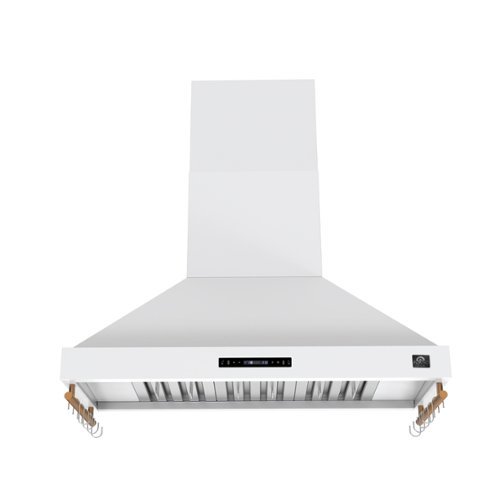 Forno Appliances - 48 inches - Externally Vented - Wall Range Hood - White