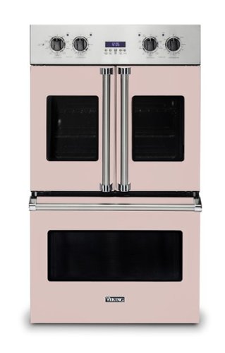 Viking - 30" 7 Series French Door Double Built-In Electric Thermal Convection Oven - Blush