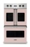Viking - 30" 7 Series French Door Double Built-In Electric Thermal Convection Oven - Blush-Front_Standard
