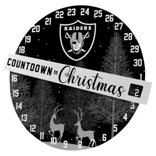 Pegasus - Las Vegas Raiders Countdown to Christmas Wall Sign - Multicolor-Front_Standard 