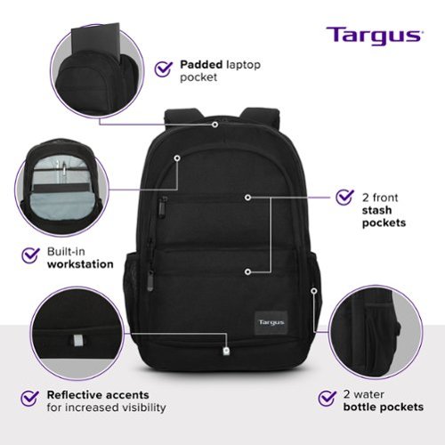Targus Octave III Backpack for 15.6” Laptops - Black HOW TO BUY